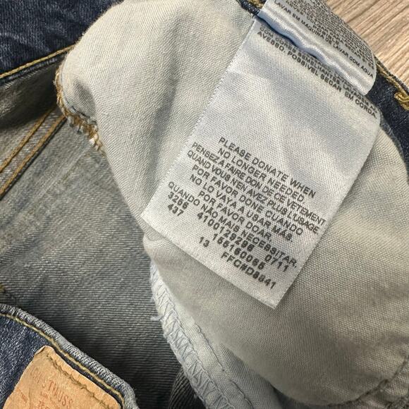 Levis 515 Faded Blue Womens 6 M Gold Studs Flap Pockets Mid Rise Bootcut Jeans - Picture 7 of 13